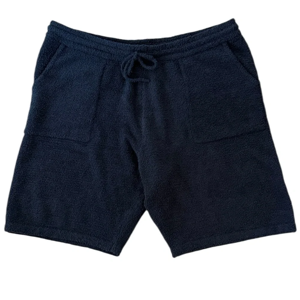 NEW Barefoot Dreams Men’s Cozy Chic Lounge Shorts Indigo Blue XL - Picture 2 of 6